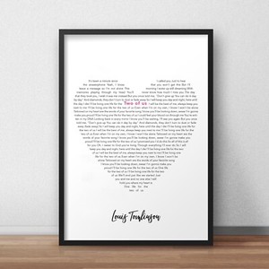 Two Of Us Louis Tomlinson Lyrics Art Poster Song Print Wall Decor Fan Gift Ebay Two Of Us Louis Tomlinson Lyrics Art Poster Song Print Wall Decor Fan Gift Ebay