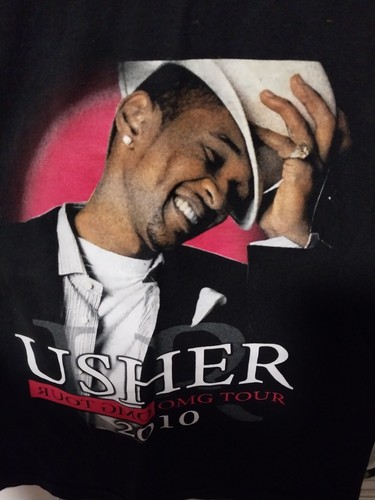 OMG Tour Usher Trey Songz Miguel Double Sided Concert R&B Rap SIZE SMALL - Picture 3 of 6