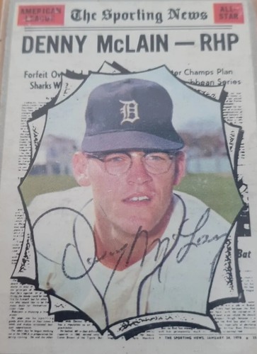 Topps 467 SIGNIERTE Denny McLain - RHP Baseballkarte - Bild 2 von 5