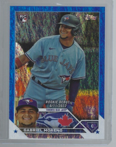 Gabriel Moreno 2023 Topps Update BLUE SHIMMER RC /999 Blue Jays (#US290)