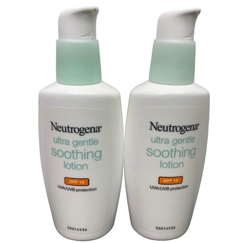 Paquete de 2 lociones calmantes ultra suaves Neutrogena FPS 15 4,0 fl oz