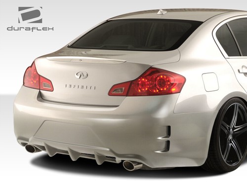 For 2007-2013 G Sedan G25 G35 G37 Duraflex Elite Rear Bumper Cover - 1 Piece - Picture 2 of 9