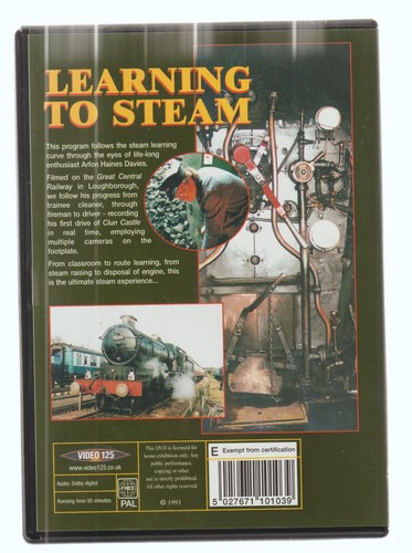Learning To Steam ~ How To Drive A Steam Train (DVD) Railway DVD ~ Video 125 - Picture 2 of 3
