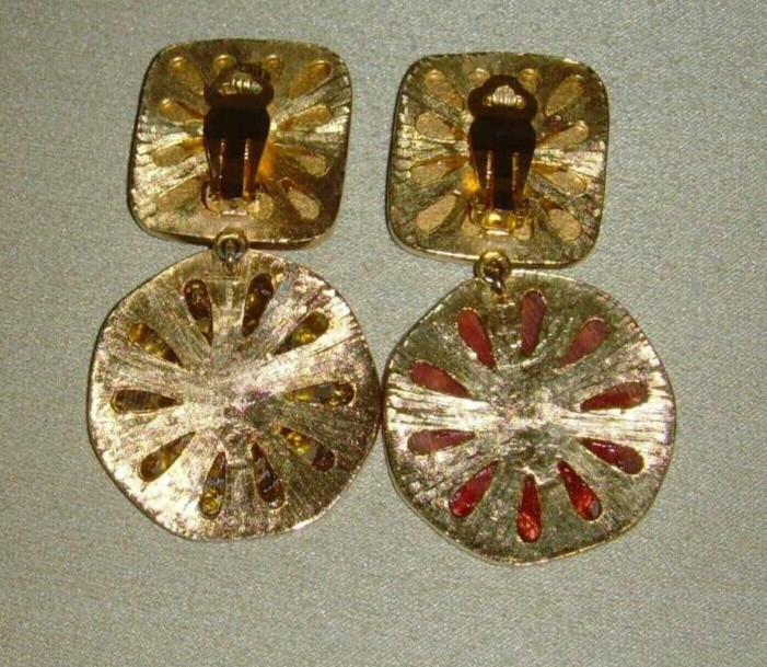 Kenneth J Lane (KJL) Statement Clip-On Earrings - image 11