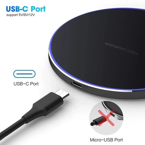 30W Wireless Charger Pad Fast Qi Dock for iPhone 15 14 13 12 Pro Max X - Photo 3 sur 12
