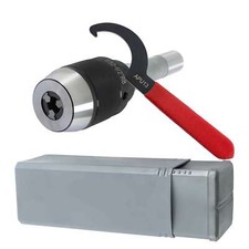 1/32" - 1/2" Drill Chuck with R8 Integral Shank US Stock High Precision Keyless