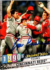 Lou Piniella signed baseball card (Reds Manager) 2020 Topps Decades Best #DB77