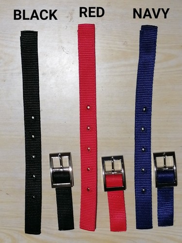 Pair FRONT breast STRAP horse dog RUG replacement 'SILVER' SQUARE buckle strap - Picture 33 of 48