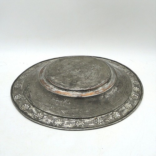 Antique copper bowl fruit bowl pastry bowl bowl approx. 27 x 4 cm beautiful patina - Picture 3 of 4