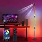 SWAREY LED Floor Lamp, RGB Coner Lamp with Music Sync, App Remote Control