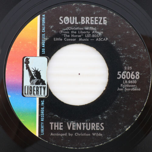 The Ventures – Hawaii Five-O / Soul Breeze - 1968 45 rpm 7" Single Record 56068 - Picture 3 of 17