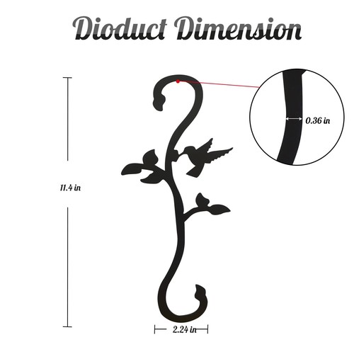Hummingbird Bird Feeder Hanger Hooks For Outdoors Hanging Shepherds Hanging Plan - Picture 2 of 7