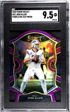 2020 Select Football Josh Allen Concourse Purple Die Cut #22 SGC 9.5 Mint+