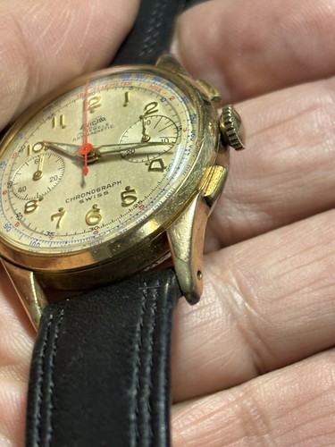 Vintage Enicar Valjoux 92 Chronograph Watch Pre Sherpa - Picture 6 of 12