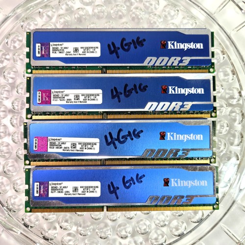 4 varillas de 4 módulos Gig Ram DDR3. Total 16 Gigs de RAM - Imagen 2 de 3
