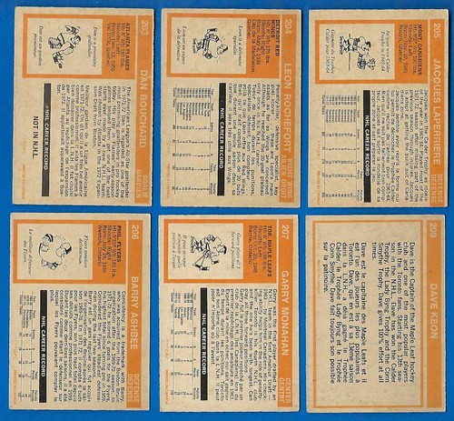1972-73 OPC 72-73 O PEE CHEE NHL TARJETA DE HOCKEY + ERROR Y VARIACIÓN 1-209 VER LISTA - Imagen 475 de 479