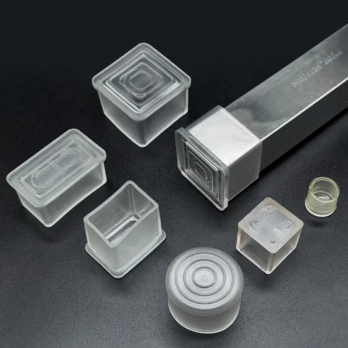 Clear Plastic Chair Ferrules AntiScratch Floor Protector Table Feet Leg Cap End - Picture 6 of 30