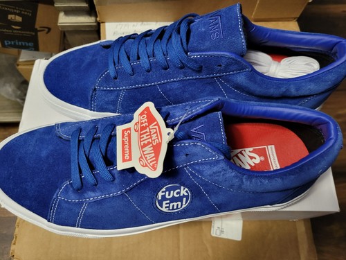 Azul Talla 13 M - Supreme Vans F**K ‘Em Sid - DSWT Nuevo En Caja, Zapato de Skate Supreme - Imagen 3 de 9