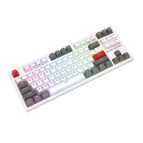 RK Royal Kludge RK R87 Mechanical Wired RGB Hot-Swappable Keyboard White - Picture 15 of 48