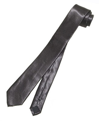 COVONA Narrow NeckTie Skinny BLACK DESIGN Color Men/'s Thin Neck Tie 2.5/"