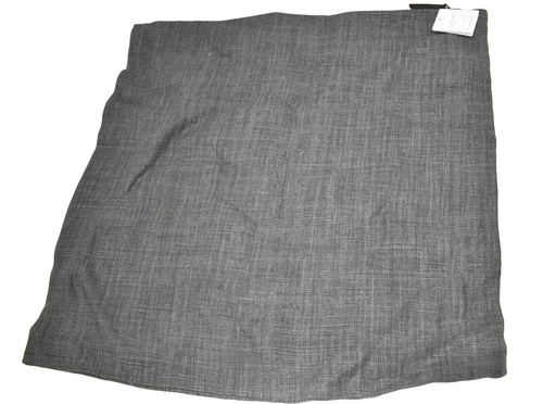 Pottery Barn 5265769 Belgian Flax Linen Pillow Cover 24" x 24" Charcoal Gray