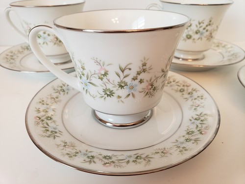 Taza de té y platillo vintage Noritake China Savannah #2031 (juego de 4) Japón - Imagen 5 de 5