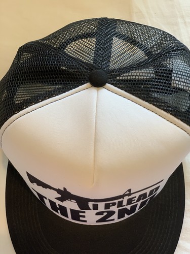 I Plead 2nd Snapback Truckermütze Baseballkappe schwarz Mesh Waffenrechte Änderung - Bild 7 von 11