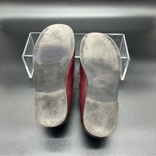 Zara kids loafers/dress shoes size EUR 29/US 10.5 red girls boys slip on - Picture 4 of 7