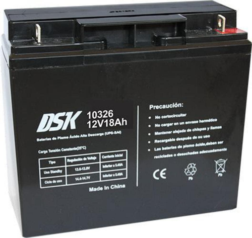 10326 - Batteria Al Piombo Sigillata AGM Ricaricabile Da 12V 18Ah. Ideale per Si