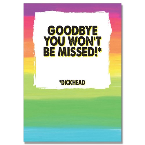 Leaving New Job Card Funny Good Luck Retirement Office Goodbye Colleague Rude - Picture 1 of 2