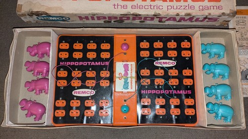 Rompecabezas Eléctrico Remco Hippotamus 1961 De Colección Probado Y Funciona Completo - Imagen 2 de 16