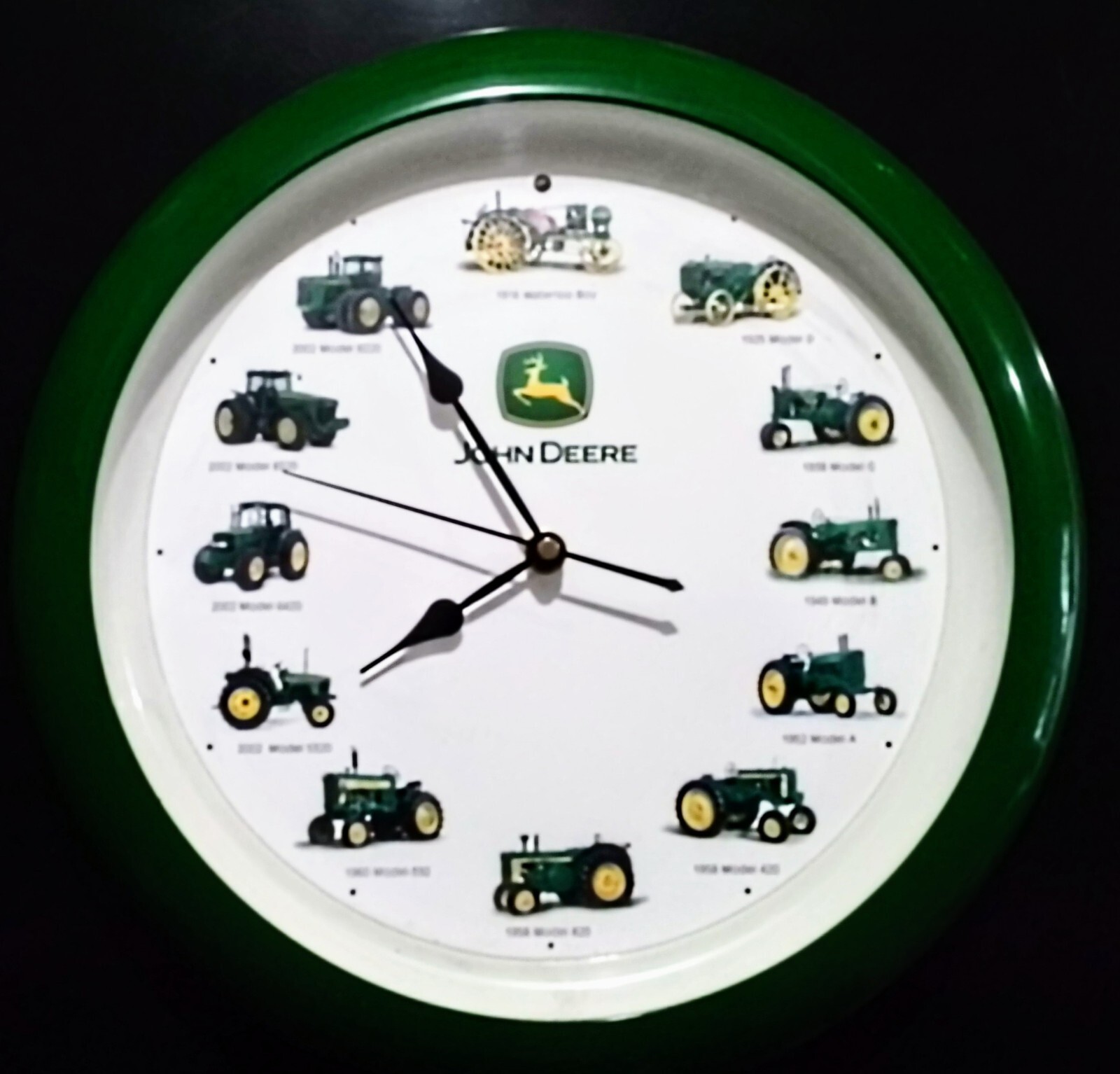 John Deere Tractor Wall Clock With Tractor Sounds On The Hour Works