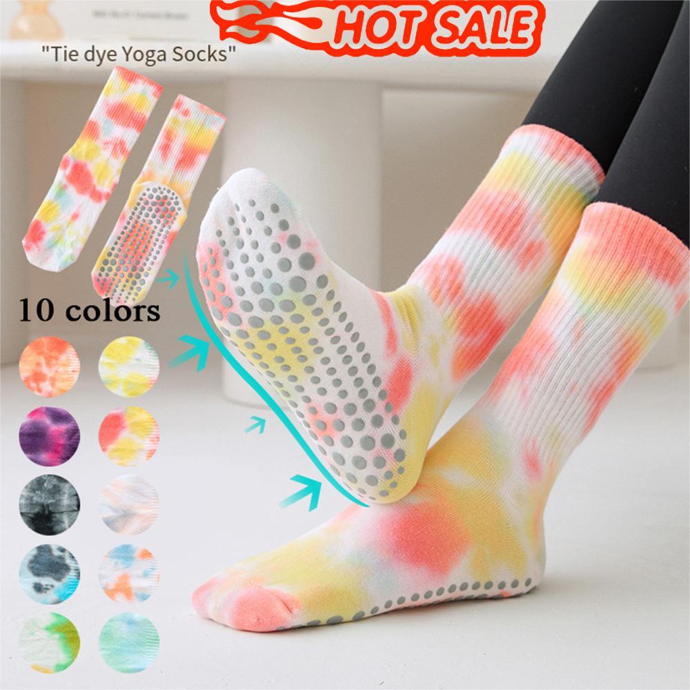 SAOLA 5 1 Paires Chaussettes De Sport Chaussettes Tie Dye Chaussettes De Sol Yoga ~