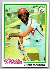 1978 Topps #610 Garry Maddox     Philadelphia Phillies