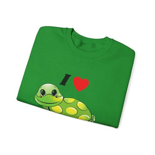 I Love Turtles Unisex Heavy Blend Crewneck Sweatshirt (Front Print) - Picture 32 of 45