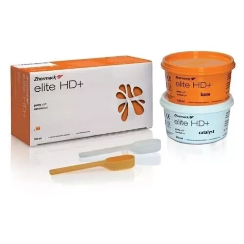 ZHERMACK Elite HD+ Putty Soft NORMAL Set 250 ml Base & 250 ml Catalyst We - Picture 1 of 2