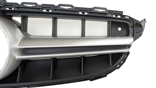 For Mercedes C-Class W205 C200 C220 C300 Front Radiator Grille 2014-18 E63S Look - Picture 13 of 17