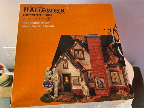Department 56 Halloween Haunted House The Mummy House Lighted PO8582 - Picture 12 of 13