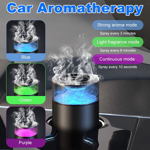 Smart Car Air Freshener Auto On/Off Natural Fragrance Adjustable Car Diffuser - Imagen 2 de 16