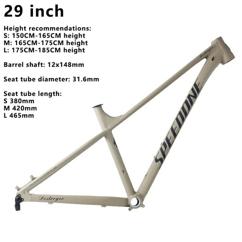 27.5/29 Inch Mountain Bike Competition-level Frame with Inner Track Disc Brake - Picture 14 of 22