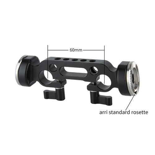 NICEYRIG ARRI Standard Rosette Handle Grip w/ Dogbone Arms for 15mm Shoulder Rig - Picture 2 of 8