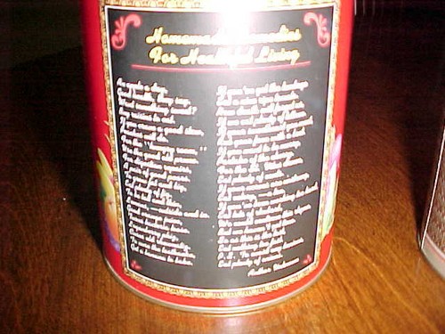 LOT OF 2 COUNTRY KITCHEN DECORATING TINS WITH FARMYARD & FRUITS VEGETABLES - Picture 5 of 8