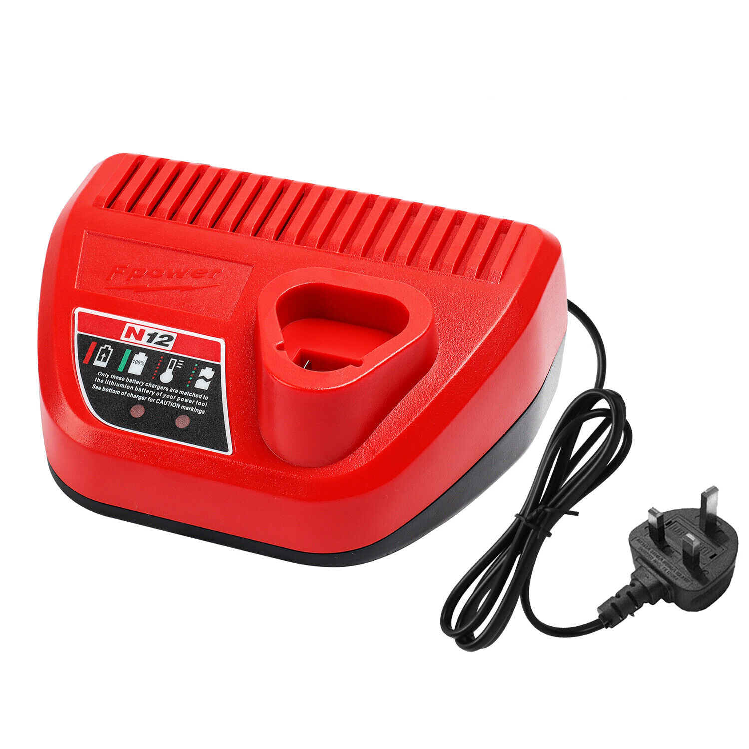 12V Fit for Milwaukee 3A/6A/9A Battery Li-Ion M12B6 M12 XC48-11-2401 Power tools