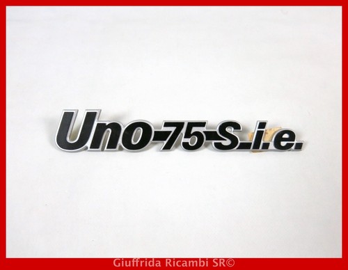 Print Frieze Logo Badge Initials Rear Fiat Uno 75 S I.e. Spare Parts Original