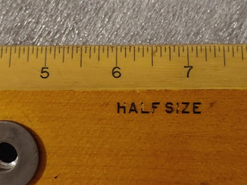 Vintage (MARTIN) 18" Drafting Machine Scale #200D half / Full size wood plastic - Picture 8 of 13