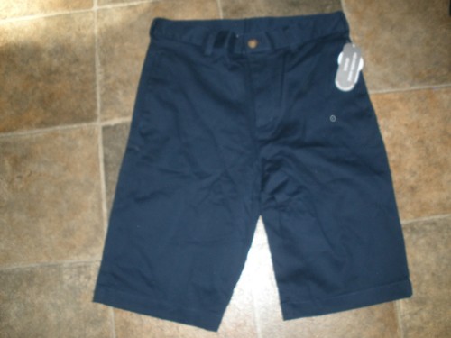 NEW Wonder Nation School Uniform Navy Blue Stretch Shorts sz 16 Adjustable (A1) - Picture 1 of 6