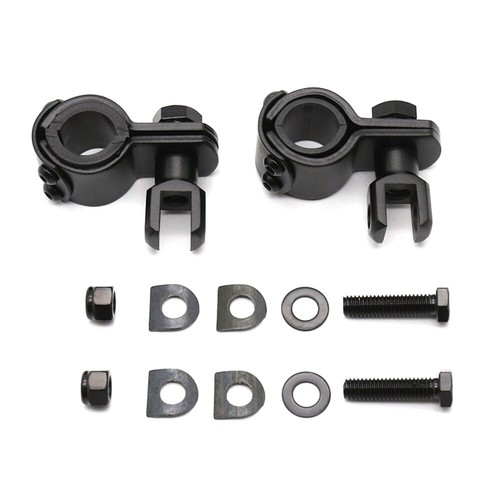 Estriberas de carretera de 1" y 1,25" soportes abrazaderas para Harley Sportster Softail - Imagen 3 de 8