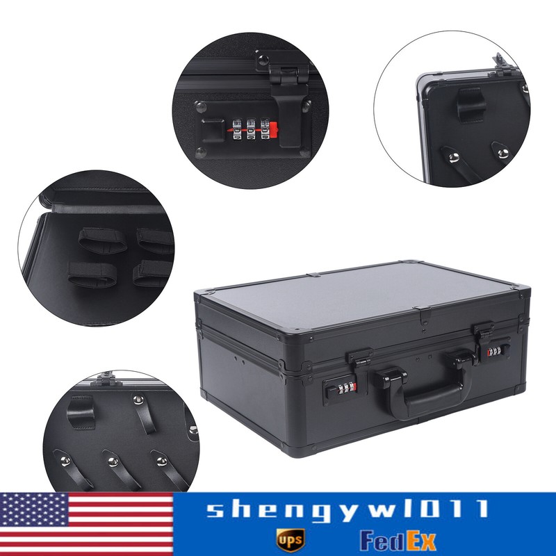 Large Barber Tool Storage Portable Travel Carry Case/Hairdresser's Bag Box USA