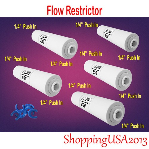 2 Stück Durchflussbegrenzer 1/4-1/4 Schnellkupplung Push In 300,450,550,650,800cc RO - Bild 3 von 38