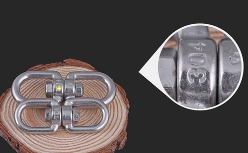 304 S-steel Swivel 8 Ring Snap Hooks Hebilla Conexión Dog Chain Accesorio M4-20 - Imagen 11 de 11